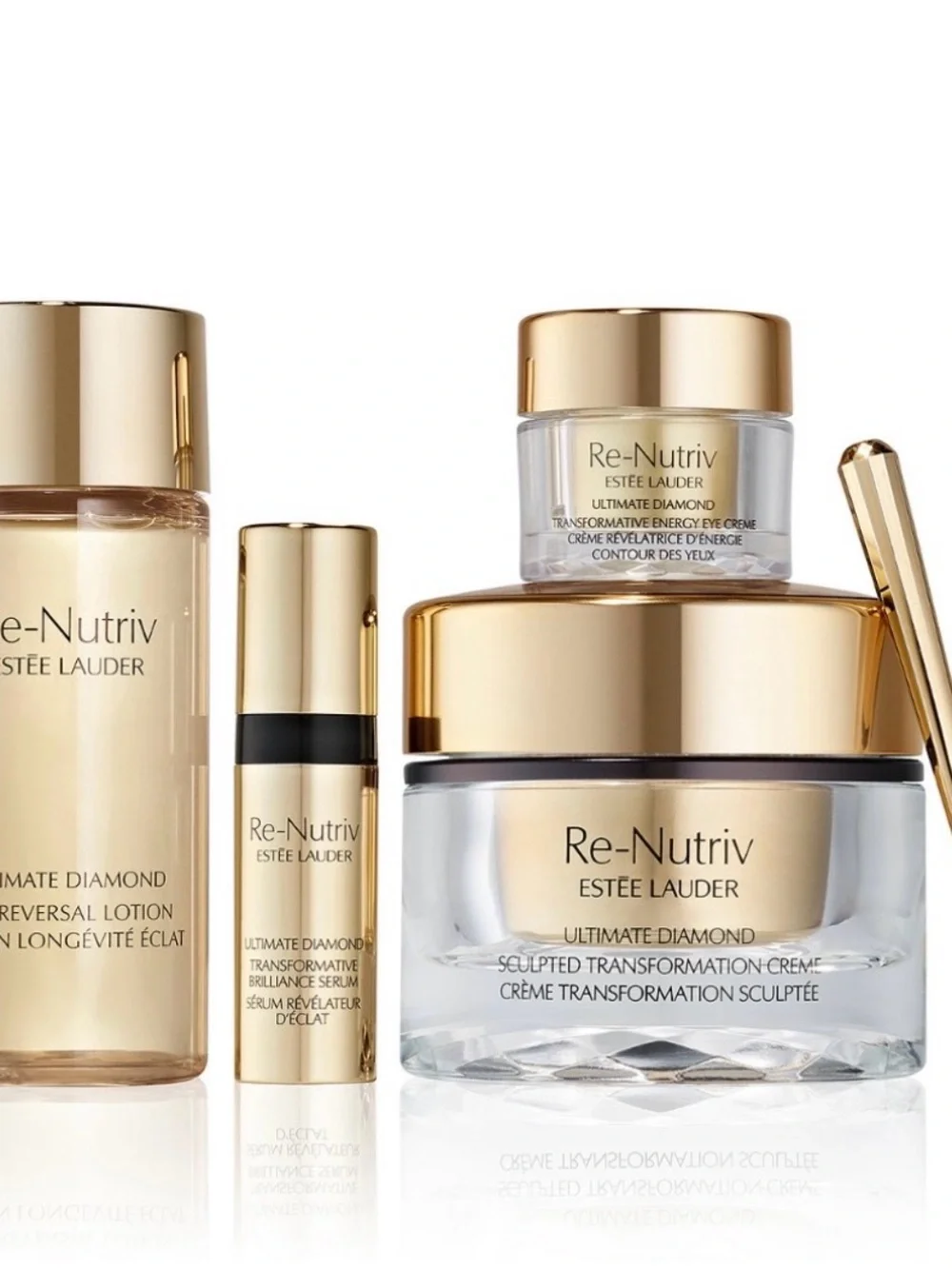 Estee Lauder Re-Nutriv Ultimate Diamond Sculpted Crème — Gold/ FULL SIZE/SET.